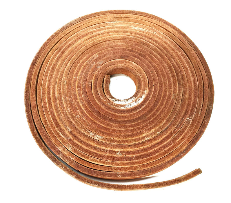 Unbranded 18' Imperfect Brown Leather Strap 3/4"wide x 1/8"thick USED