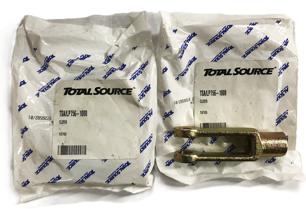 Total Source Clutch Rod Clevis LP756-1000 [Lot of 2] NOS