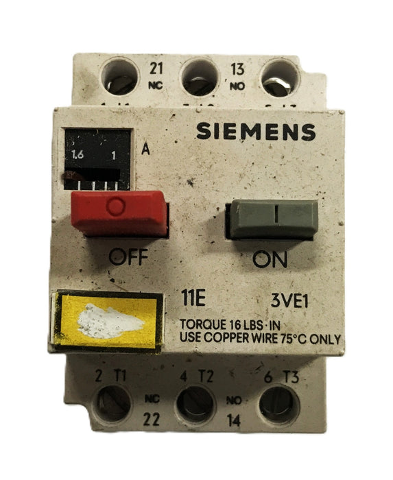Siemens Protector Circuit Breaker 3VE1010-2G NOS
