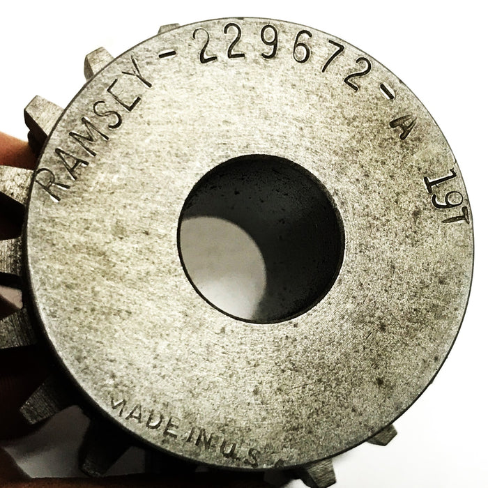 Ramsey Gear 19-Tooth Double-Row Winch Chain Sprocket 229672-A-19T NOS