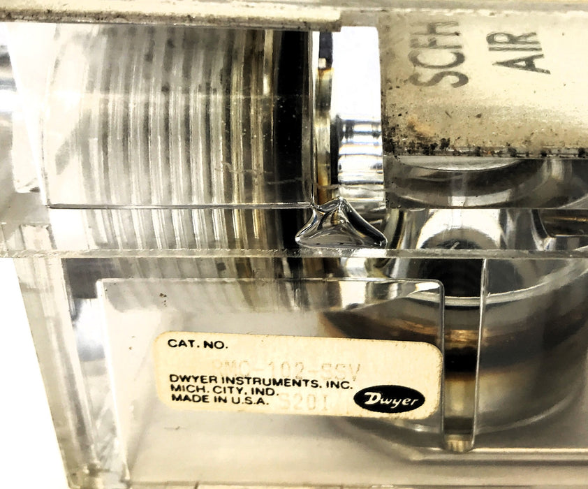 Dwyer Master Flowmeter (Missing Black Cap) (No Hardware) RMC-102-SSV USED