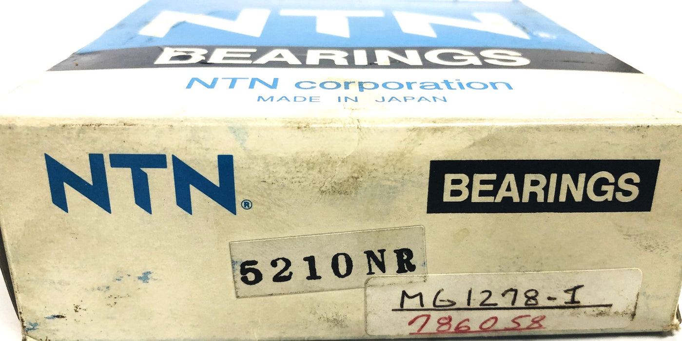 NTN Double Row Ball Bearing With Snap Ring 5210NR NOS