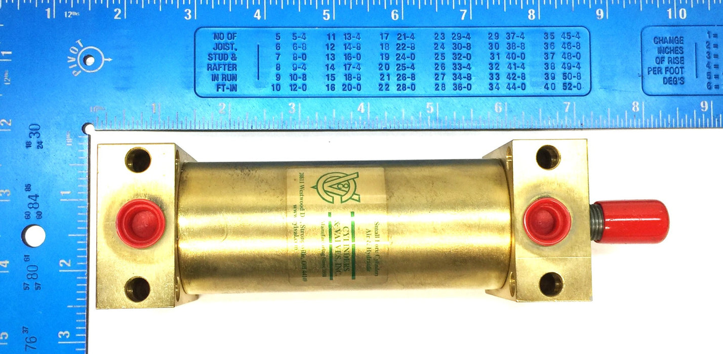 Cylinders and Valves Brass Pneumatic Air Cylinder UC1500 (TC700 2S) NOS