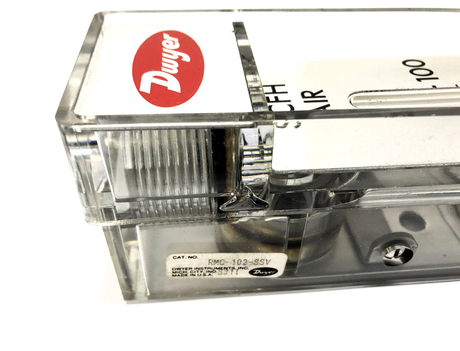 Dwyer Master Flowmeter RMC-102-SSV NOS