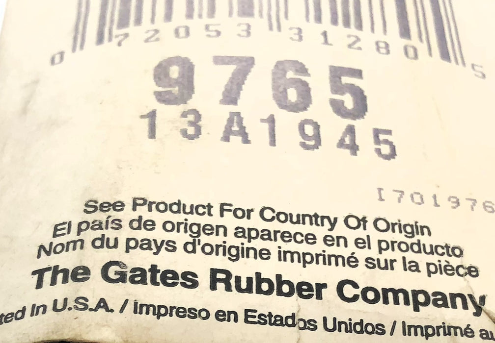 Gates Drive Belt 9765 [Lot of 2] NOS