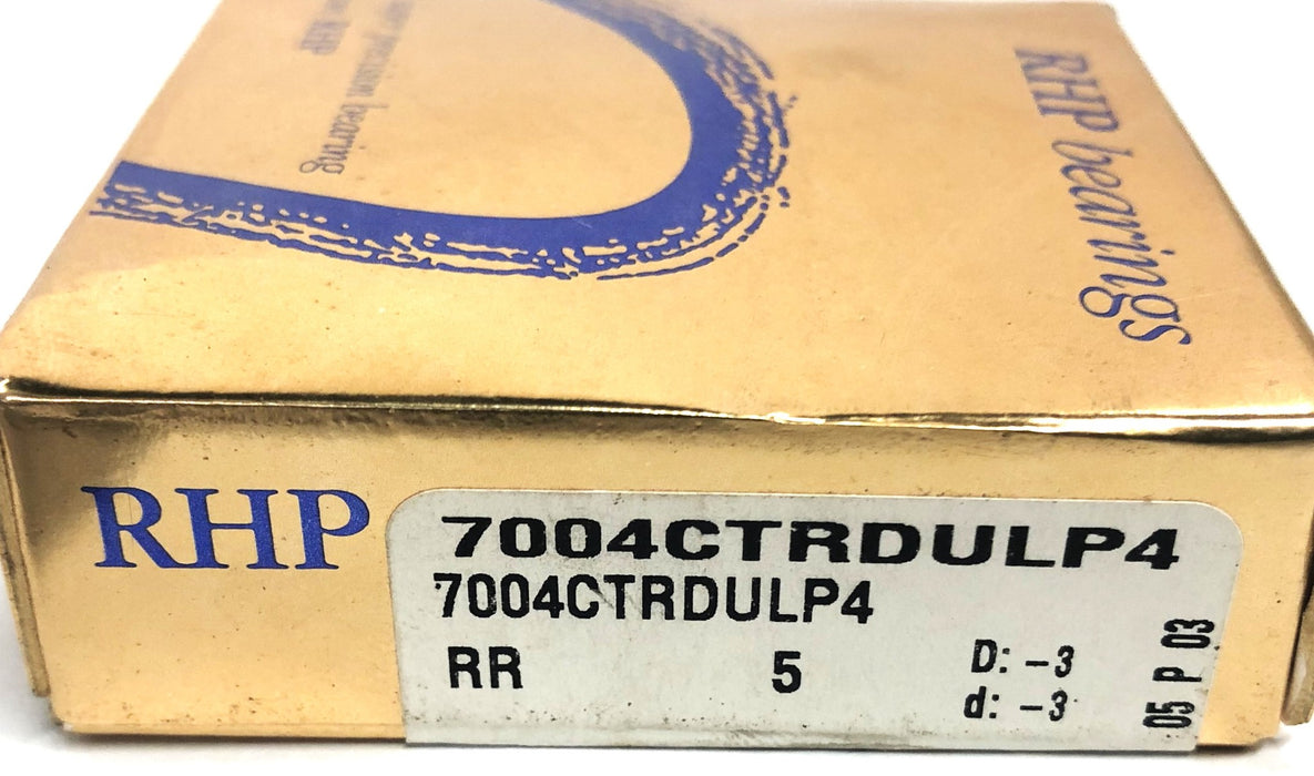 RHP Angular Contact Ball Bearing 7004CTDULP4 NOS