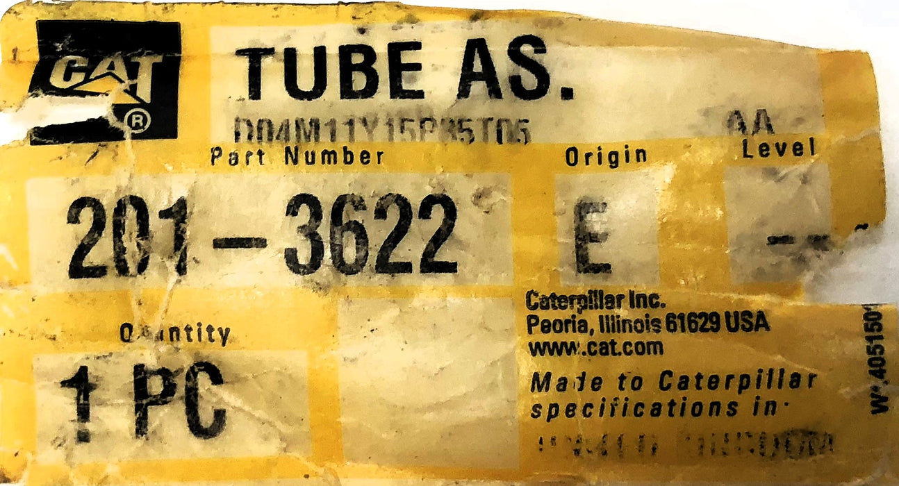 CAT Tube Assembly 201-3622 NOS