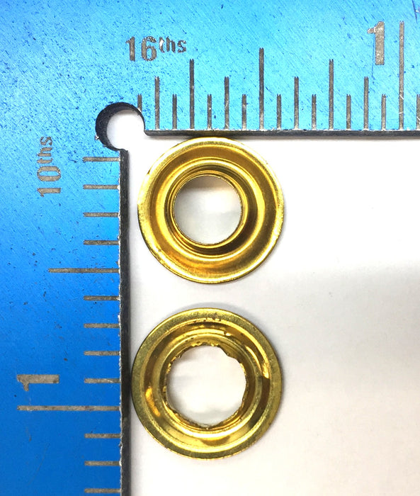 Lord and Hodge Figure 101 Size#0 Brass Teeth Grommet [Lot of 300] NOS