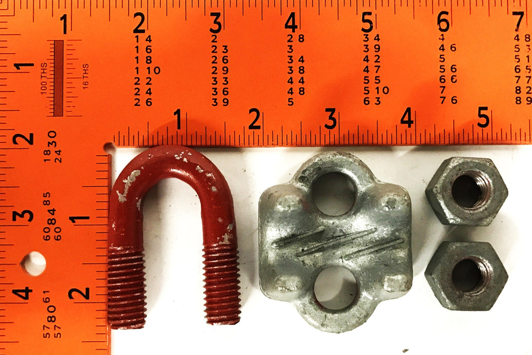 Crosby Clips 1/2 inch U-Bolt Wire/Rope Clip 1010131 [Lot of 4] NOS