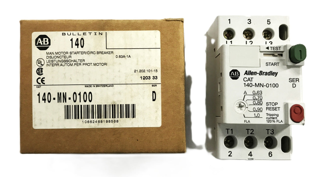 Allen-Bradley Series D Manual Motor Starter 140-MN-0100 [Lot of 2] NOS