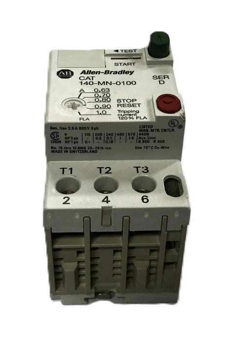 Allen-Bradley Series D Manual Motor Starter 140-MN-0100 [Lot of 2] NOS