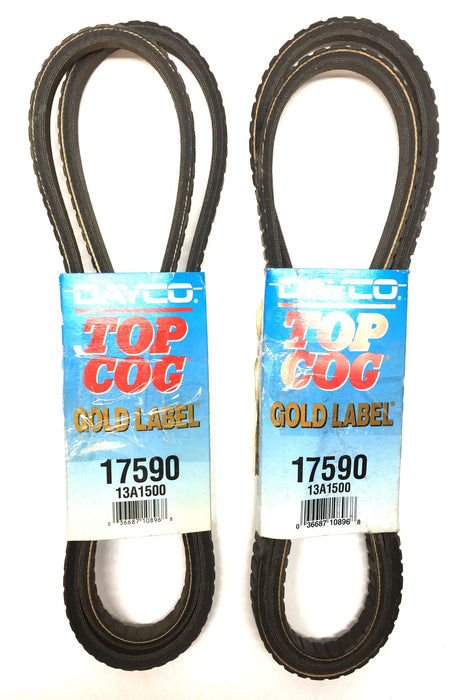 Dayco Gold Label Top Cog V-Belt 17590 (13A1500) [Lot of 2] NOS
