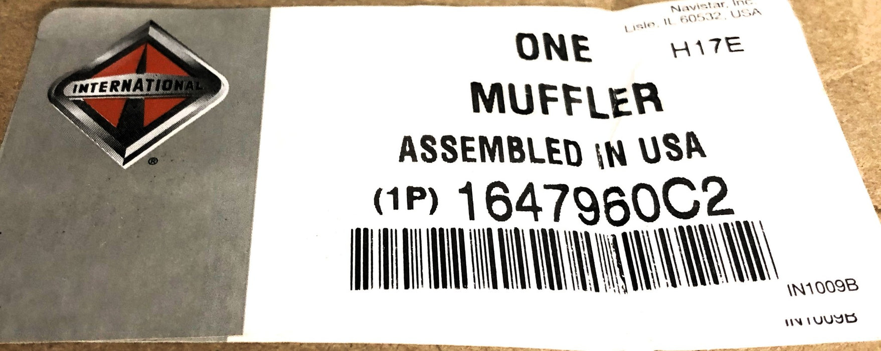 International Exhaust Muffler 1647960C2 NOS
