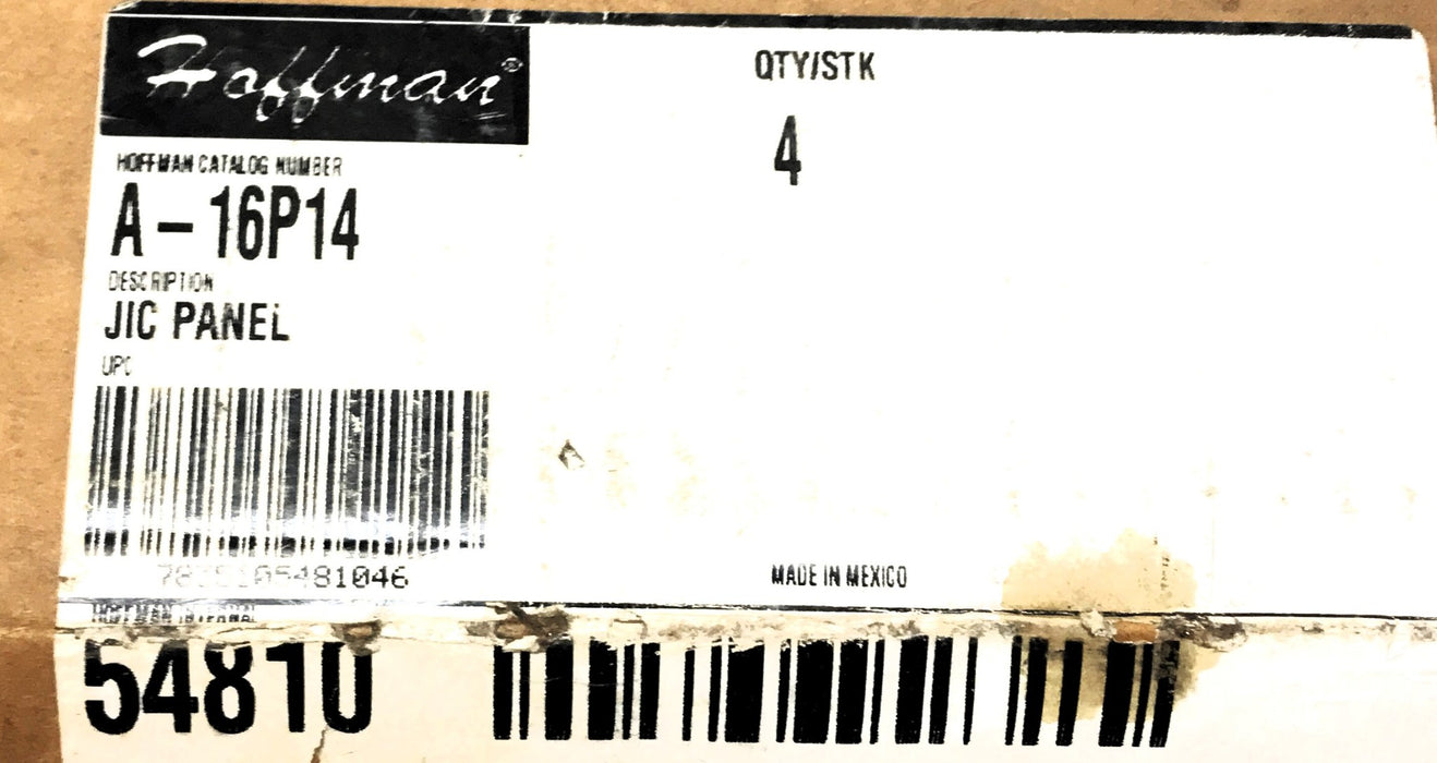 Hoffman Jic Panel A-16P14 (54810) NOS