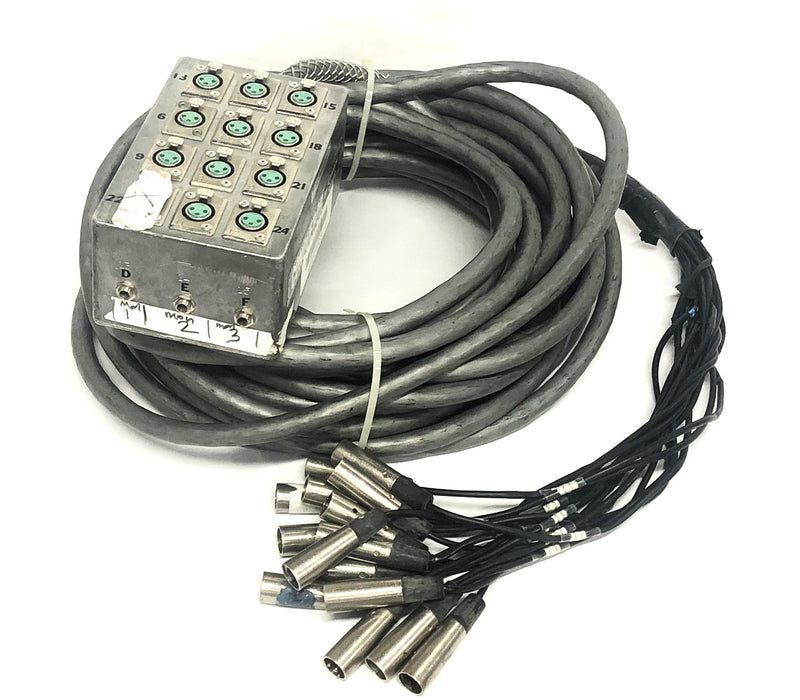 Conquest Sound Conqueror Audio Snake With 1 Bad Input 12-Channel USED