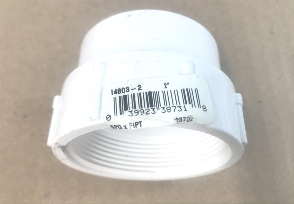 NIBCO PVC-I Fitting/Adapter 2" SPG X FIPT 4803-2 (93702) [Lot of 5] NOS