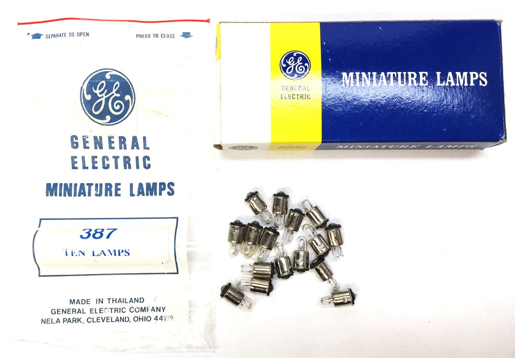 General Electric Miniature Lamp Pack (16pcs) 387 NOS