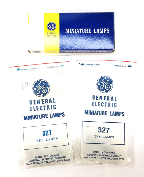General Electric Miniature Lamp Pack 327 (10pcs) [Lot of 2] NOS