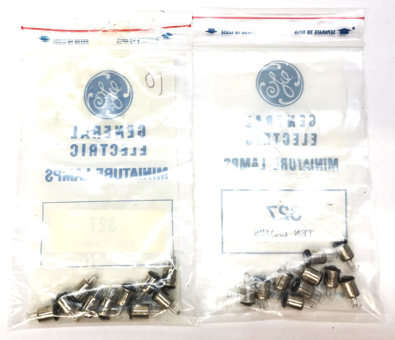 General Electric Miniature Lamp Pack 327 (10pcs) [Lot of 2] NOS
