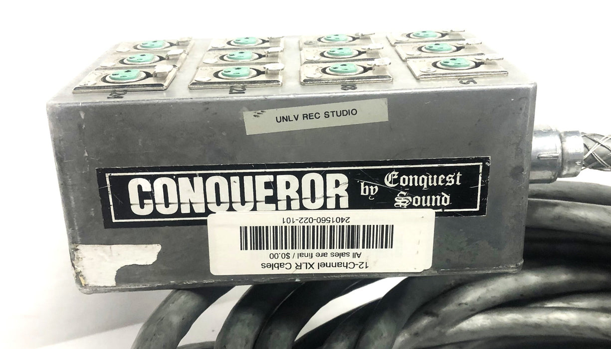 Conquest Sound Conqueror Audio Snake With 1 Bad Input 12-Channel USED