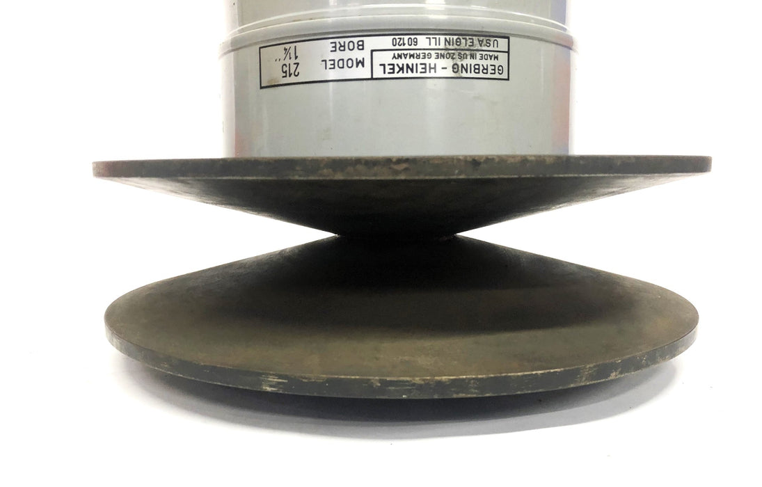 Gerbing-Heinkel 1-1/4 Inch Bore 1 Groove Variable Speed Sheave 215 NOS
