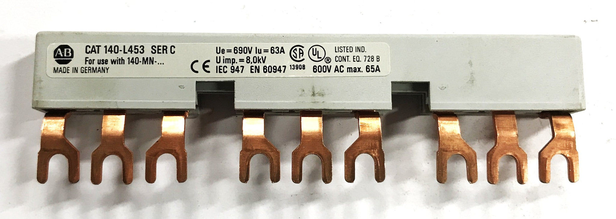 Allen-Bradley Series C 3-Phase Commoning Link 140-L453 [Lot of 4] NOS