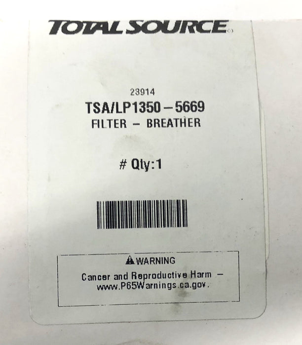Total Source Breather Filter SY44242 (LP1350-5669) NOS