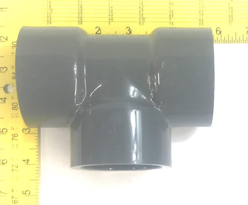 LASCO PVC-I SCH 80 2" Slip x Slip x Slip Tee D2464/D2467 NOS
