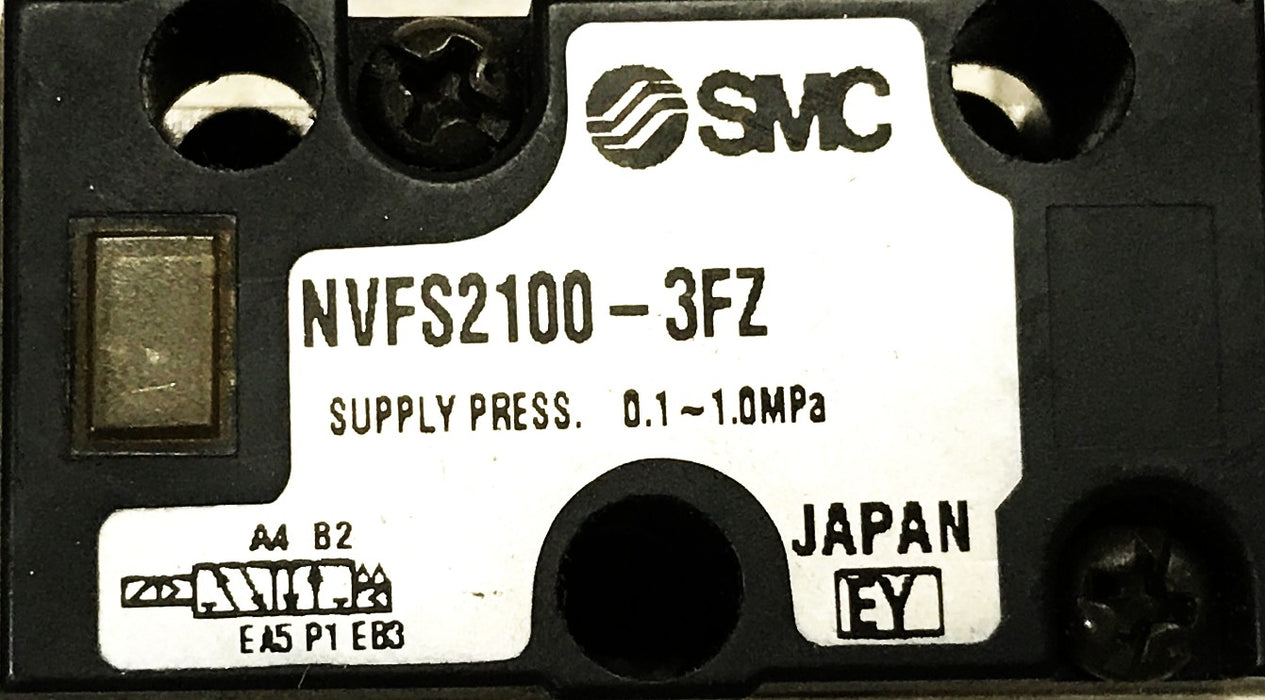 SMC Solenoid Valve with Base NVFS2100-3FZ/T113701 USED