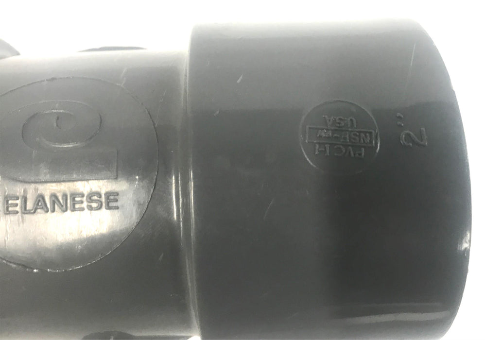 Celanese PVC I-1 SCH 80 2" Slip x Slip x Slip Tee NOS