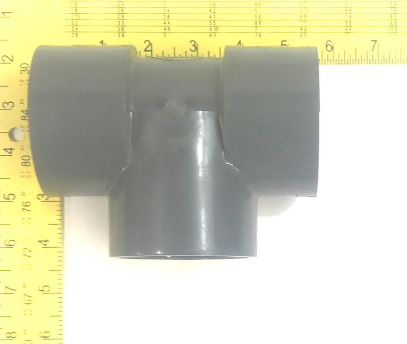Celanese PVC I-1 SCH 80 2" Slip x Slip x Slip Tee NOS