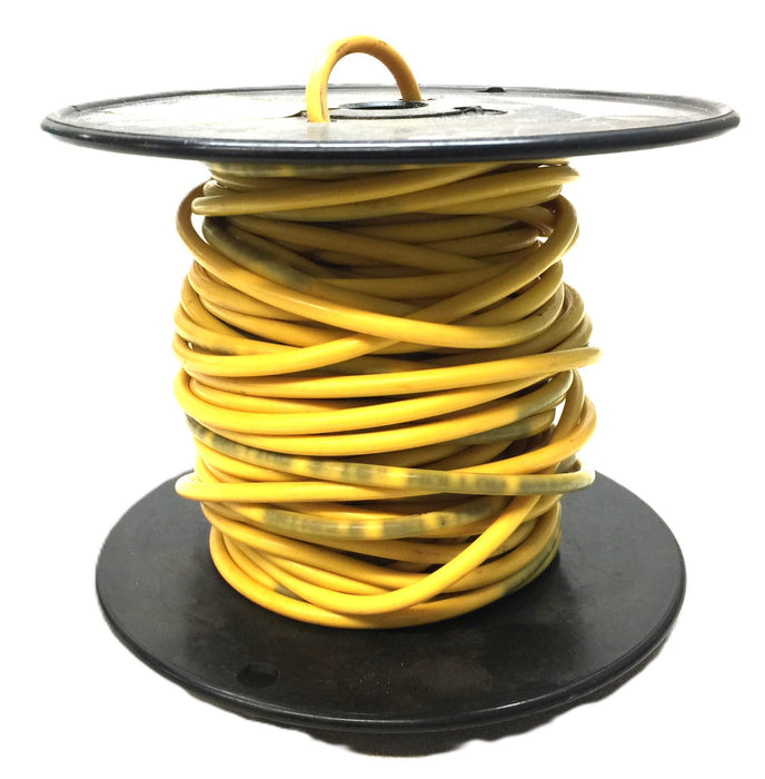 Shingle Belting 3/16" Yellow Hollow Rounthane 75' Tubing Roll NOS