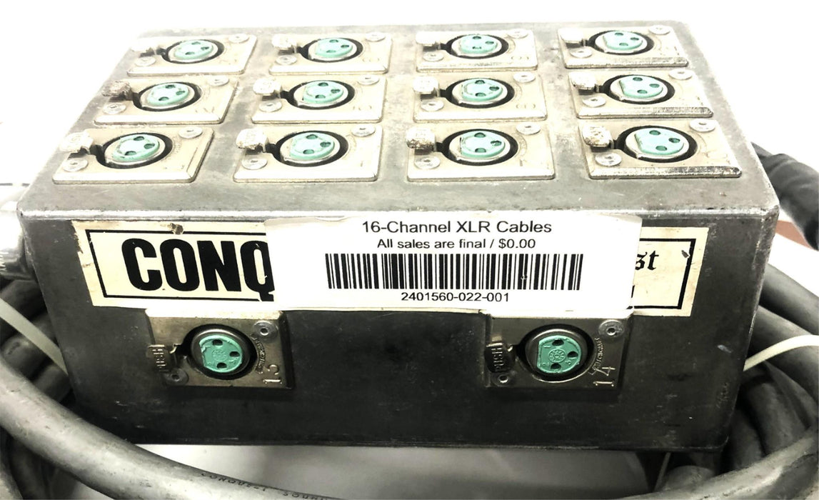 Conquest Sound Conqueror Audio Snake 16-Channel USED