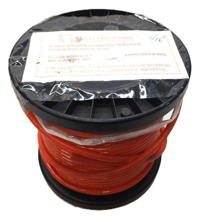 Eagle Belting 100' Orange Round Solid 3/16" Polyurethane Belt 1032006 NOS