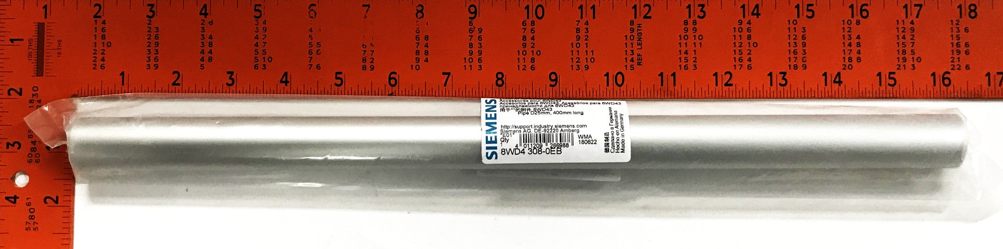 Siemens 400mm Pipe Accessory For Signaling Columns 8WD4 308-0EB [Lot of 2] NOS