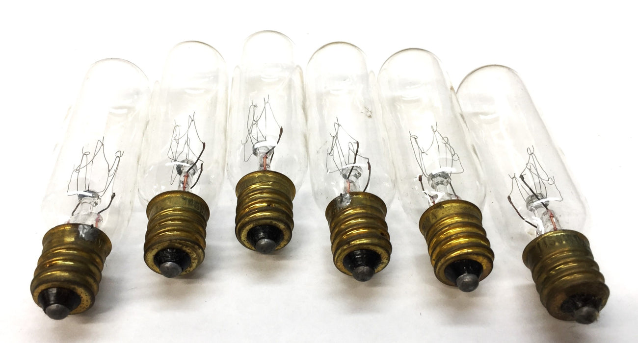 Unbranded T6 Type 15W Exit Sign Lamp Bulb 145V15 [Lot of 6] NOS