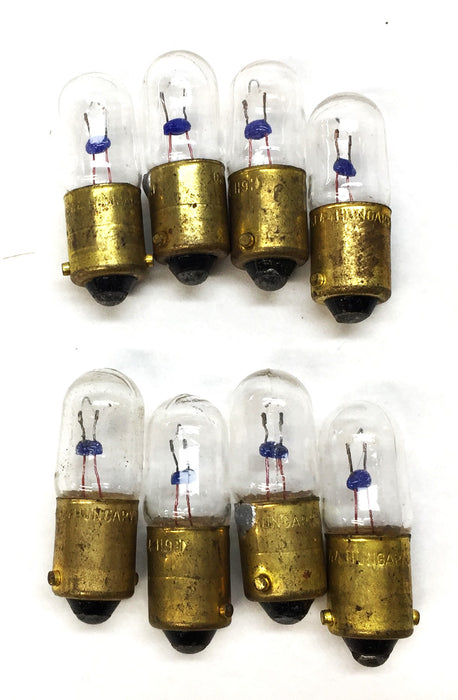 General Electric/GE 6.3V Miniature Panel Indicator Bulb 44 [Lot of 8] NOS