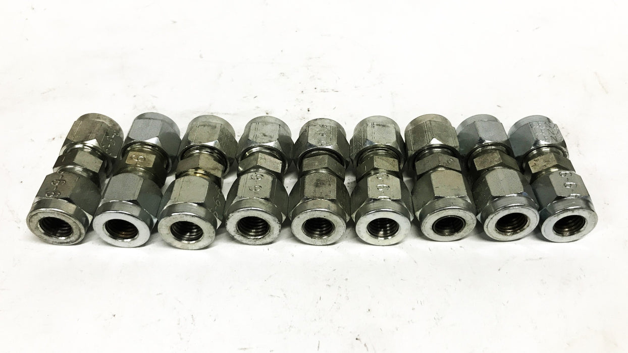 Lenz 3/8 inch Straight Compression Fitting [Lot of 9] NOS
