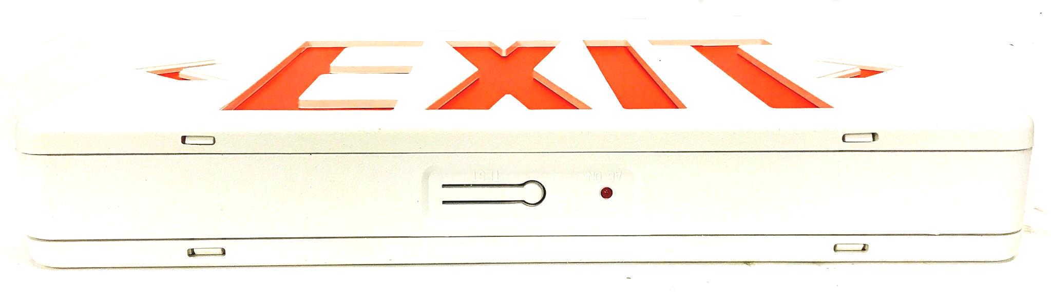 Uline Red and White Plastic "Exit" Sign H-1663 NOS