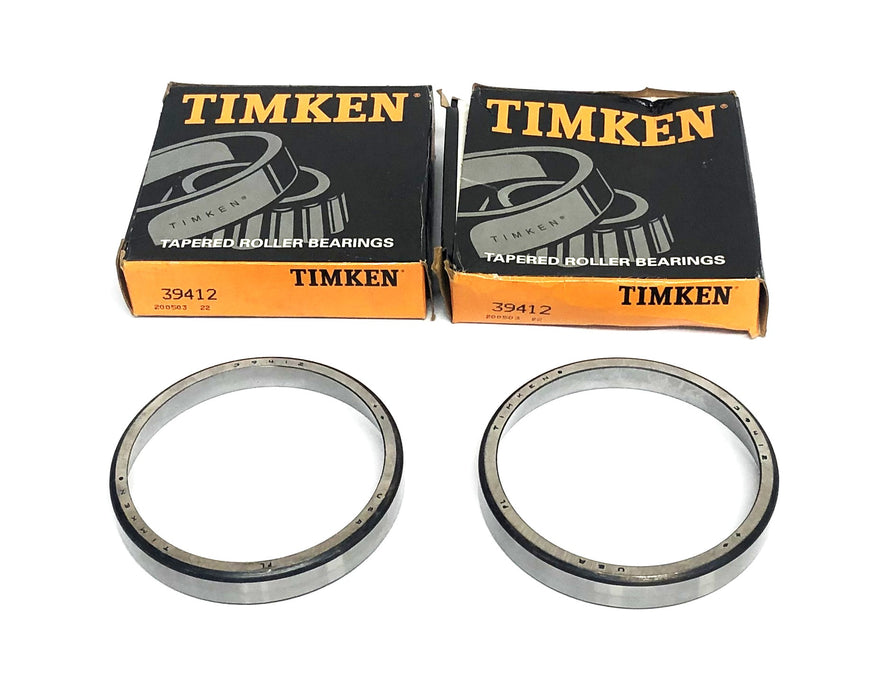 Timken Tapered Roller Bearing Cone 39412 [Lot of 2] NOS