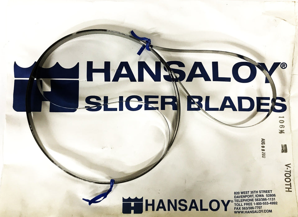 Hansaloy Bun Bread Slicer V-Tooth Blades 106-1/2 [Lot of 9] NOS