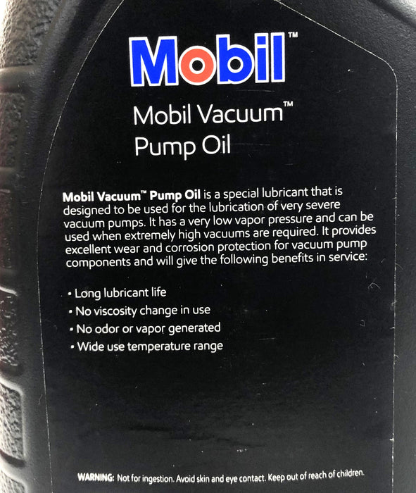Mobil 1 Qt/946mL Mobil Vacuum Pump Oil M6525F [Lot of 2] NOS