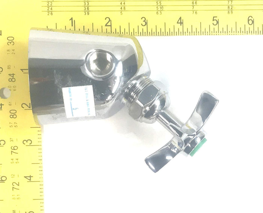 T&S Brass Combination Gas/Water Laboratory Faucet BL-6005-02 NOS