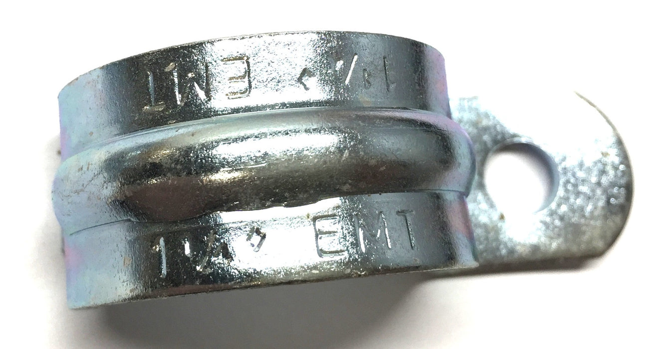 Neer 1-1/4" 1-Hole Stamped Steel Plated Strap Box 1904 (20pcs) NOS