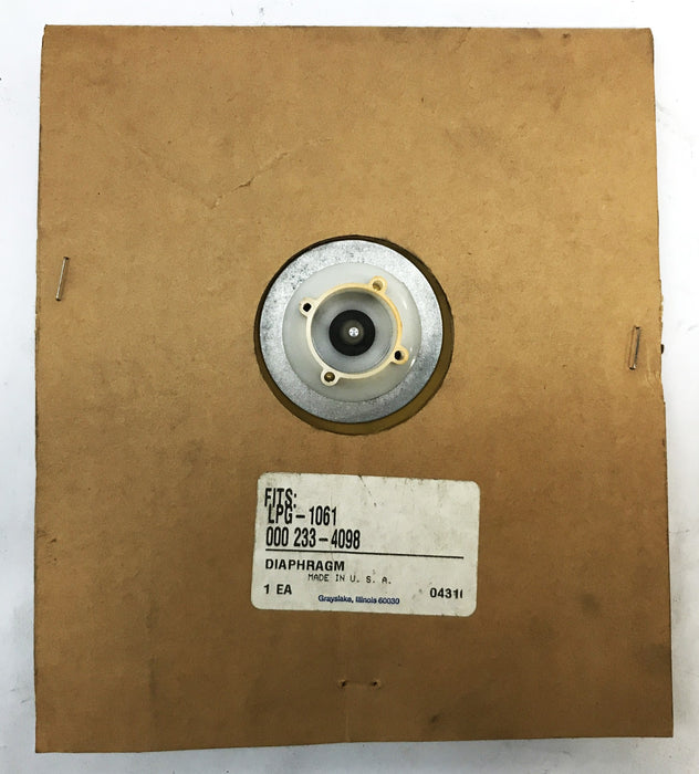 LPM Diaphragm For Hyster Forklift LP233-4098 NOS