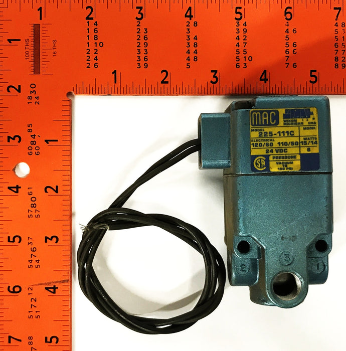 MAC Pneumatic Solenoid Valve 225-111C USED