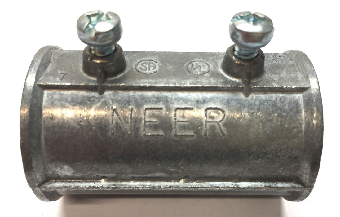 Neer 1" EMT Coupling with Set Screw Box (30pcs) TC-513 NOS