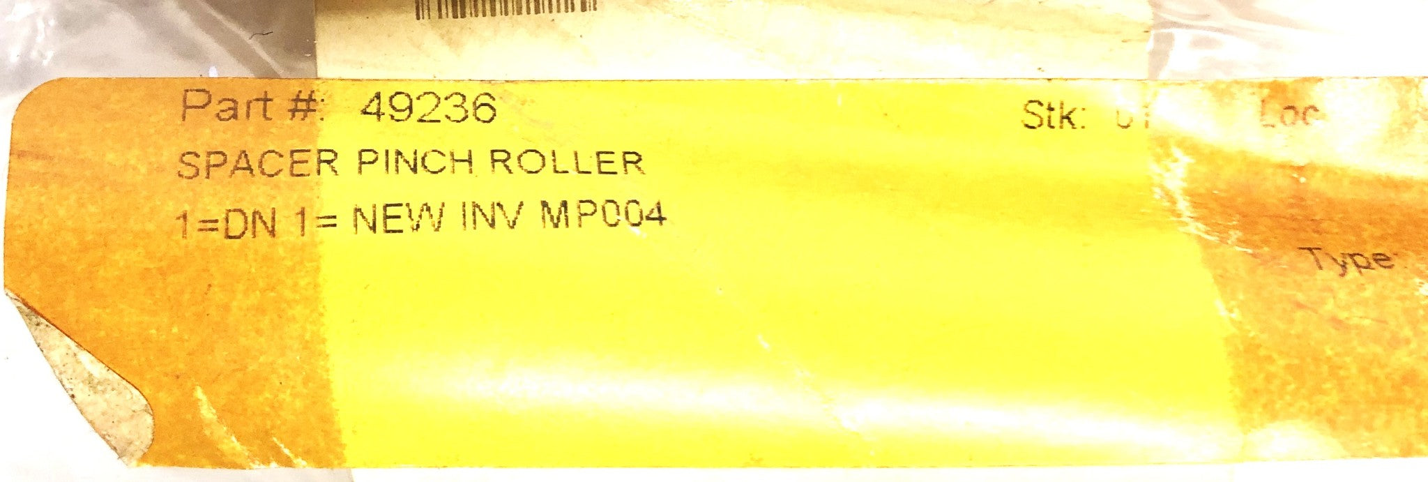 Unbranded 0.37X0.85 Inch 0.26 Inch ID Spacer Pinch Roller 49236 [Lot of 3] NOS