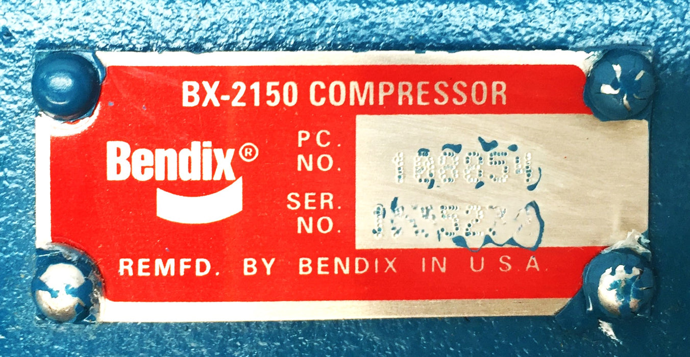 Bendix BX-2150 Engine Driven Air Brake Compressor 108854 REMANUFACTURED