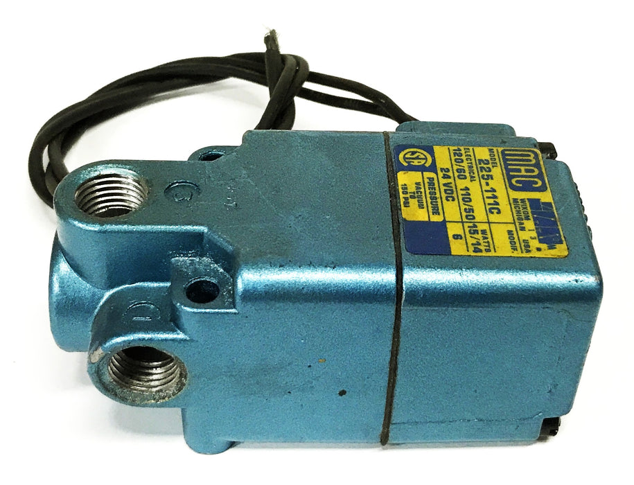 MAC Pneumatic Solenoid Valve 225-111C USED